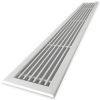 Tabletrooster inbouw voor gatmaat (BxH) 1000 x 100mm - rechte staven - aluminiumthumbnail Tabletrooster inbouw voor gatmaat (BxH) 1000 x 100mm - rechte staven - aluminiumthumbnail