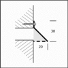 Aluminium ventilatiekap opbouw 370 x 30mm - geanodiseerd (1-3703AA)thumbnail