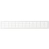 Ventilatiestrip aluminium LxH 500 x 80mm (G61-5008W) - WIT RAL9010thumbnail