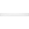 Ventilatiestrip aluminium LxH 800 x 80mm (G61-8008W) - WIT RAL9010thumbnail