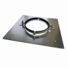 Verdiepingsondersteuning voor spirobuis Ø 160mm - staal - met rubber inlagethumbnail