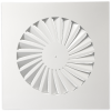 Wervelrooster systeemplafond | afvoer & toevoer | 595 mm x 595 mm | aansluiting diameter 443 mm  | staal | RAL 9016thumbnail