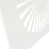 Wervelrooster systeemplafond | afvoer & toevoer | 595 mm x 595 mm | aansluiting diameter 443 mm  | staal | RAL 9016thumbnail