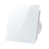 Whisper Pro-Design badkamerventilator - Ø100mm - aan/uit - vlak glas - mat witthumbnail