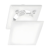 Whisper Designventiel vierkant 125mm kunststof - toevoer/afvoer - WIT RAL9016thumbnail