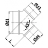 Y-stuk | diameter 200 mm | aftakking 45º diameter 200 mmthumbnail