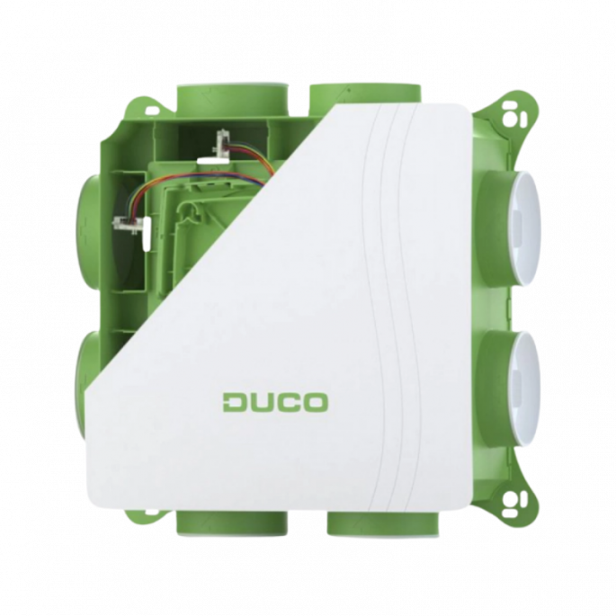DucoBox Silent 2.0 All-In-One CO₂ – 400 m³/h – ingebouwde vochtsensor + RF-bediening met CO₂-sensor + CO₂-ruimtesensor (0000-7032)