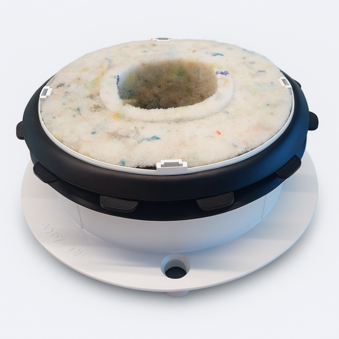 Duco Ducovent Design rond XL | afvoer | diameter 125 mm | RAL 9016