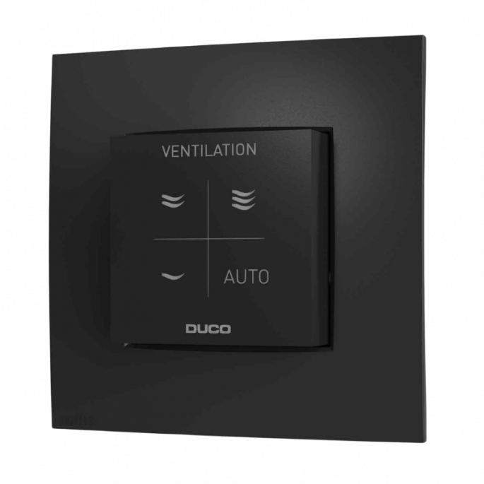 Duco bedieningsschakelaar RF-batterij - Zwart Duco bedieningsschakelaar RF-batterij - Zwart