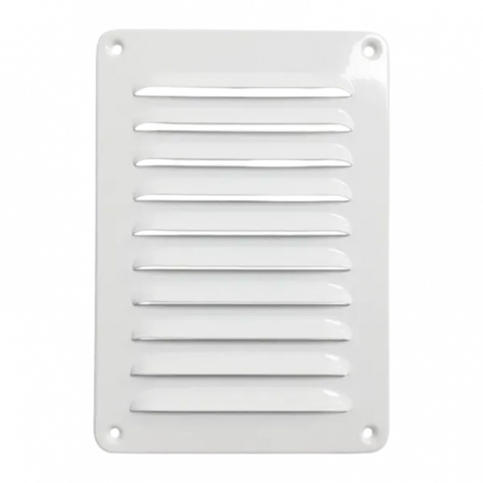 Schoepenrooster aluminium 150 x 215mm - Wit