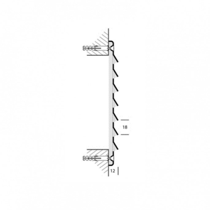 Schoepenrooster aluminium 150 x 215mm - ALU