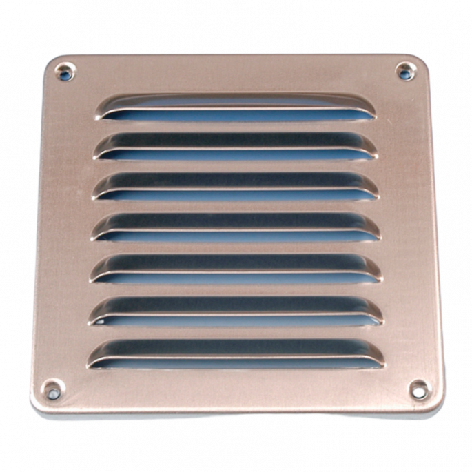 Aluminium schoepenrooster opbouw 155 x 155mm - ALU (1-1616A)