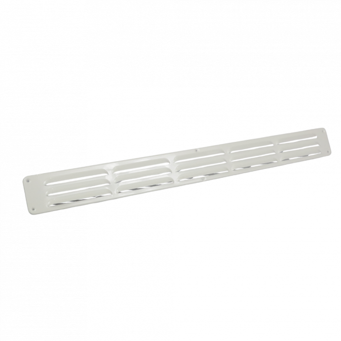 Aluminium schoepenrooster opbouw 650 x 65mm - WIT (1-6506W)