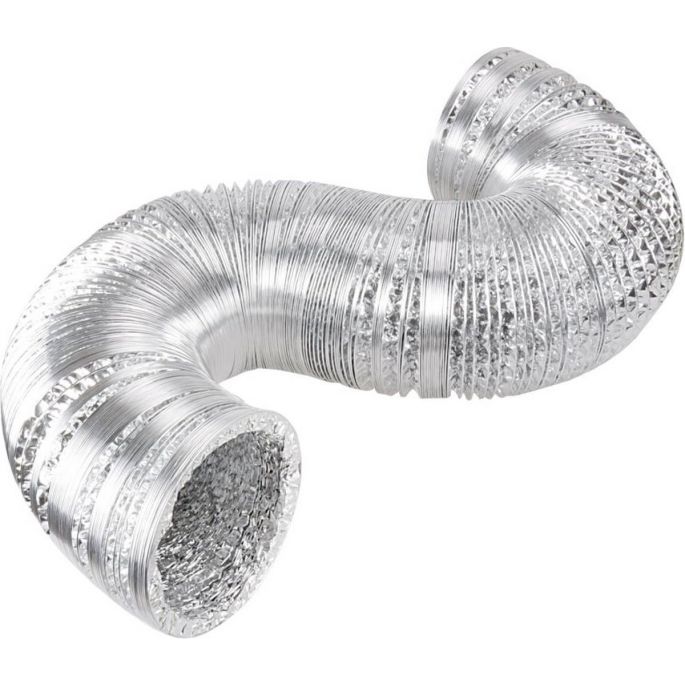 Flexibele ventilatieslang ongeïsoleerd | aluminium | diameter 150mm | lengte 10 meter