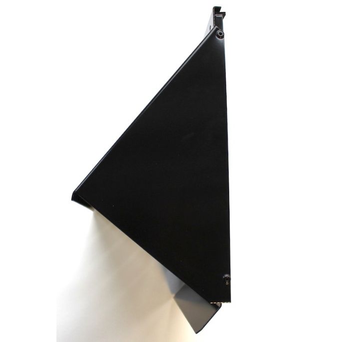 Gevelkap aluminium - hoge doorlaat (geschikt voor WTW) - voor buis 125 t/m 150mm - Zwart Gevelkap aluminium - hoge doorlaat (geschikt voor WTW) - voor buis 125 t/m 150mm - Zwart