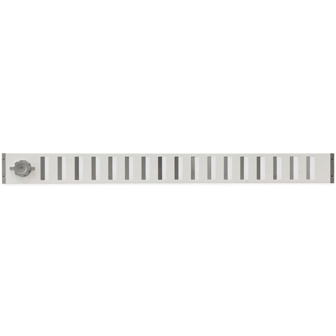 Aluminium afsluitbaar schuifrooster opbouw 1000 x 90mm - WIT Aluminium afsluitbaar schuifrooster opbouw 1000 x 90mm - WIT