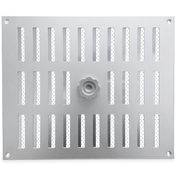 Aluminium afsluitbaar schuifrooster opbouw 300 x 250mm - ALU