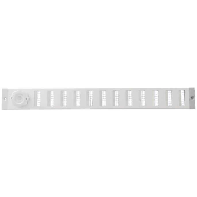 Aluminium afsluitbaar schuifrooster opbouw 500 x 40mm - WIT