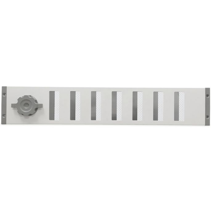 Aluminium afsluitbaar schuifrooster opbouw 500 x 90mm - WIT Aluminium afsluitbaar schuifrooster opbouw 500 x 90mm - WIT