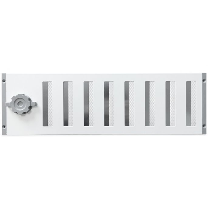 Aluminium afsluitbaar schuifrooster opbouw 500 x 150mm - WIT Aluminium afsluitbaar schuifrooster opbouw 500 x 150mm - WIT