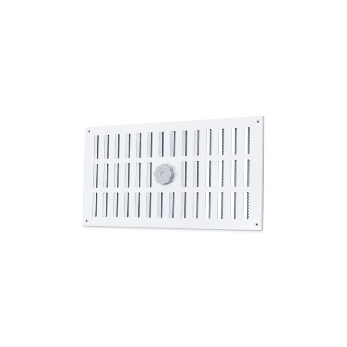 Aluminium afsluitbaar schuifrooster opbouw 500 x 240mm - WIT