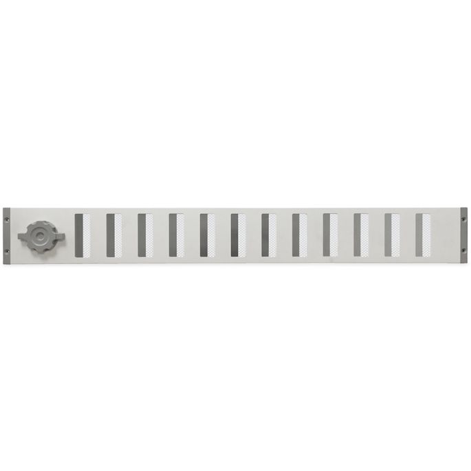 Aluminium afsluitbaar schuifrooster opbouw 750 x 90mm - WIT Aluminium afsluitbaar schuifrooster opbouw 750 x 90mm - WIT