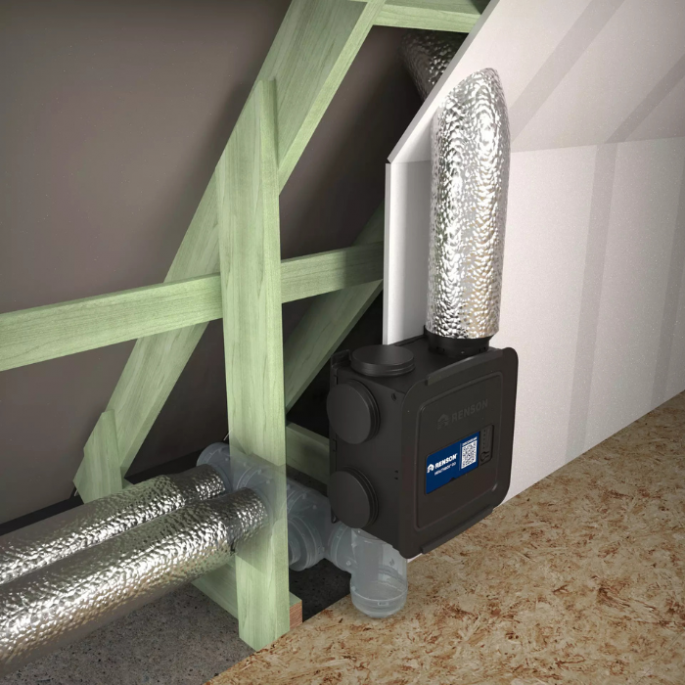 Renson Healthbox GO - 430m3/h - app gestuurd - VOC (geur), CO2 & Vocht sensor