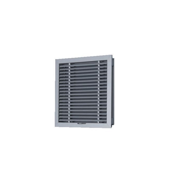 Aluminium luxe afsluitbaar schuifrooster - inbouw 168x68mm