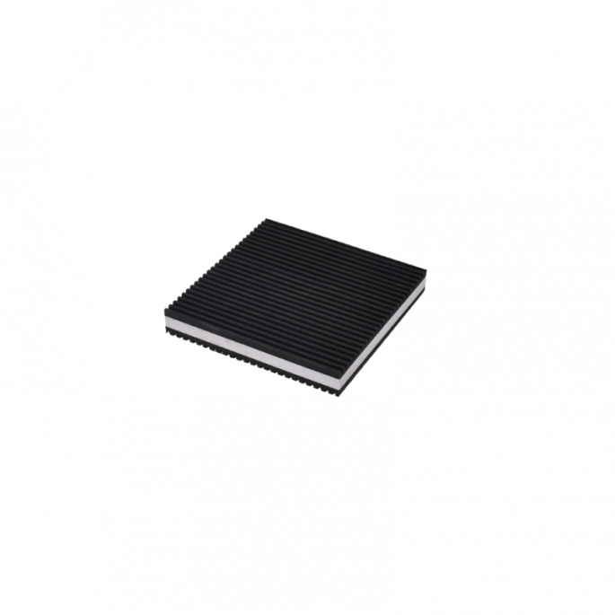 Rubberen anti-vibratie pad dacht - foam - 100x100x20 mm