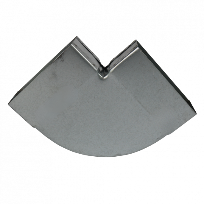 Rechthoekige (instort) bocht 90º horizontaal - 100mm x 40mm Rechthoekige (instort) bocht 90º horizontaal - 100mm x 40mm