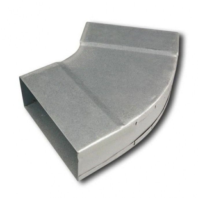 Rechthoekige (instort) bocht 45º horizontaal - 200mm x 40mm