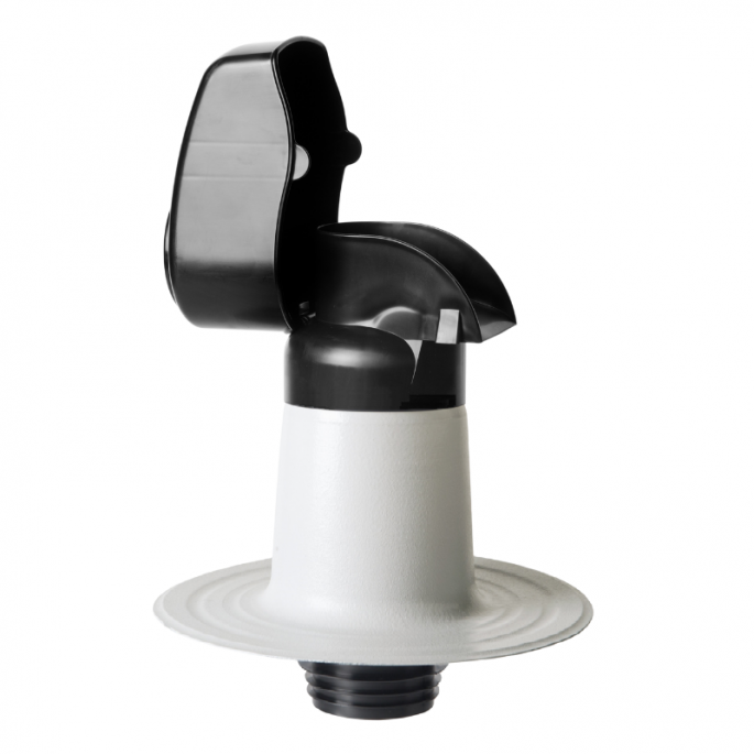 Kabeldoorvoer dubbelwandig - Ø 100mm - PVC-coating - platdak