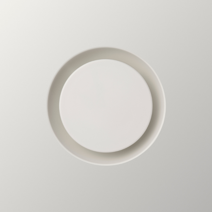 NoShow 2.0 instucbaar designventiel 125mm - toevoer/afvoer - WIT NoShow 2.0 instucbaar designventiel 125mm - toevoer/afvoer - WIT
