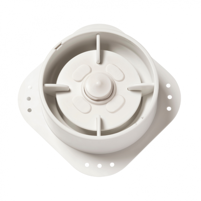 NoShow designventiel Ø 125mm stretch voor spanplafond - toevoer/afvoer - Wit NoShow designventiel Ø 125mm stretch voor spanplafond - toevoer/afvoer - Wit