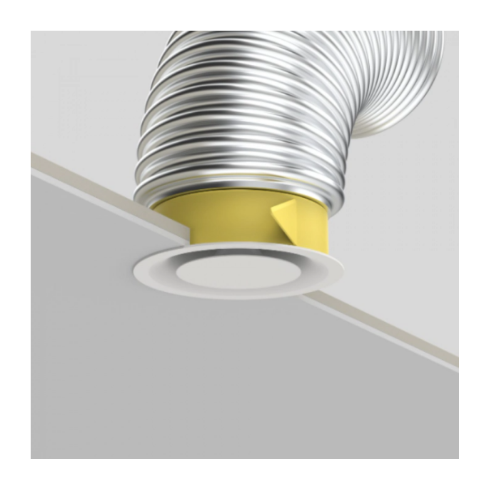 Pradovent Trim Ø100 mm montagering – voor flexibele slangen