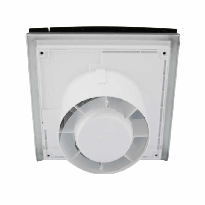Design badkamerventilator Soler & Palau Silent (200CZ) - Ø 120mm - AAN/UIT - Mat Zwart