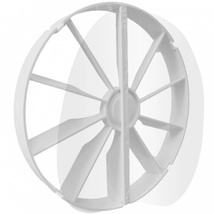 Terugslagklep (lage weerstand) kunststof Ø 100mm - IN kanaal