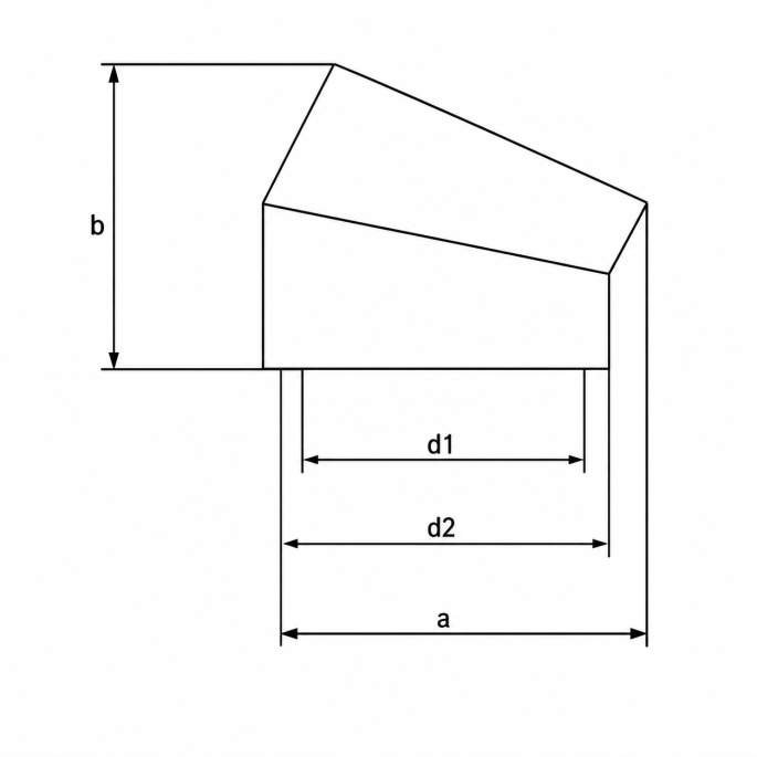Ubbink Aerfoam - Geïsoleerd leidingsysteem bocht 30° - Ø180mm - 0188281 Ubbink Aerfoam - Geïsoleerd leidingsysteem bocht 30° - Ø180mm - 0188281