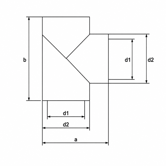 Ubbink Aerfoam - Geïsoleerd leidingsysteem t-stuk 90° - Ø125mm - 0188264 Ubbink Aerfoam - Geïsoleerd leidingsysteem t-stuk 90° - Ø125mm - 0188264