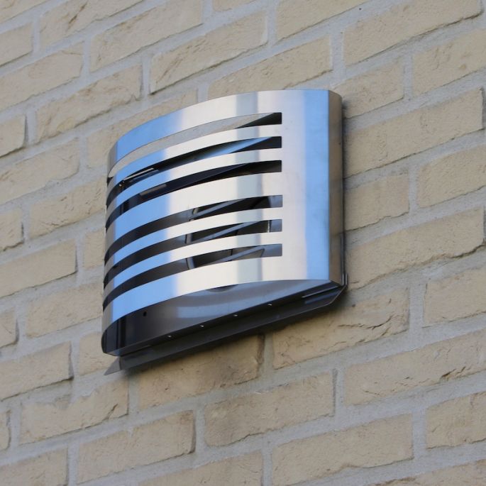 Design gevelkap PREMIUM LINE -ALFA- Ø 150mm met terugslagklep - RVS Design gevelkap PREMIUM LINE -ALFA- Ø 150mm met terugslagklep - RVS