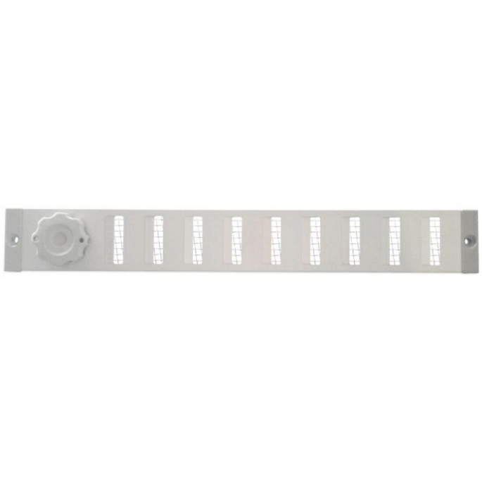 Aluminium afsluitbaar schuifrooster opbouw 370 x 30mm - Geanodiseerd