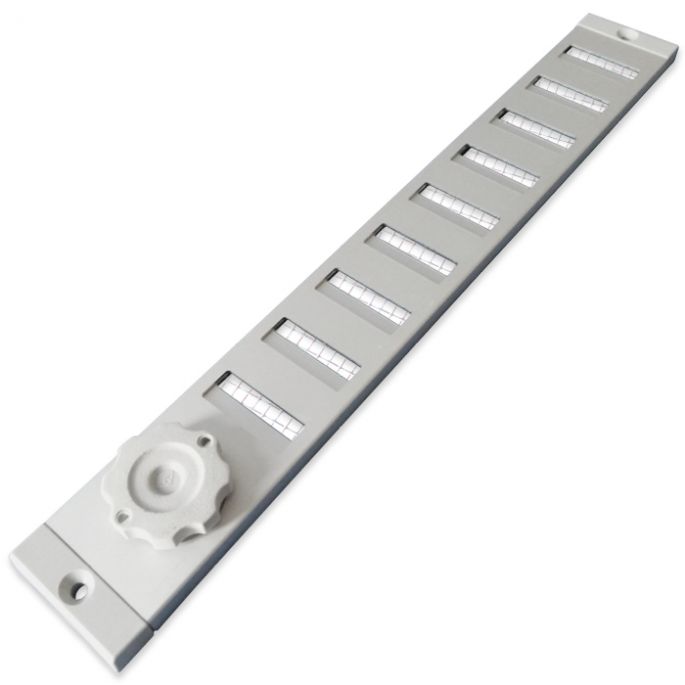 Aluminium afsluitbaar schuifrooster opbouw 300 x 40mm - ALU Aluminium afsluitbaar schuifrooster opbouw 300 x 40mm - ALU