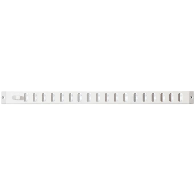 Aluminium afsluitbaar schuifrooster opbouw 470 x 30mm - WIT (3-4703W)