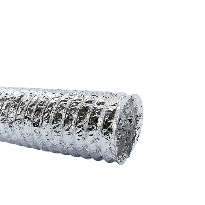 Flexibele ventilatieslang ongeïsoleerd | aluminium | diameter 200 mm | lengte 10 meter