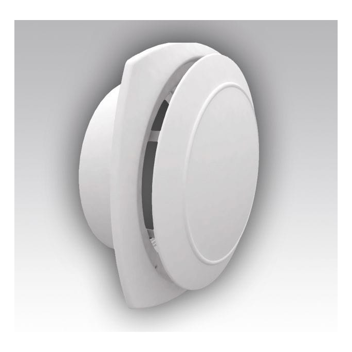 Kunststof verstelbaar luchtventiel | afvoer | diameter 125 mm | met flens