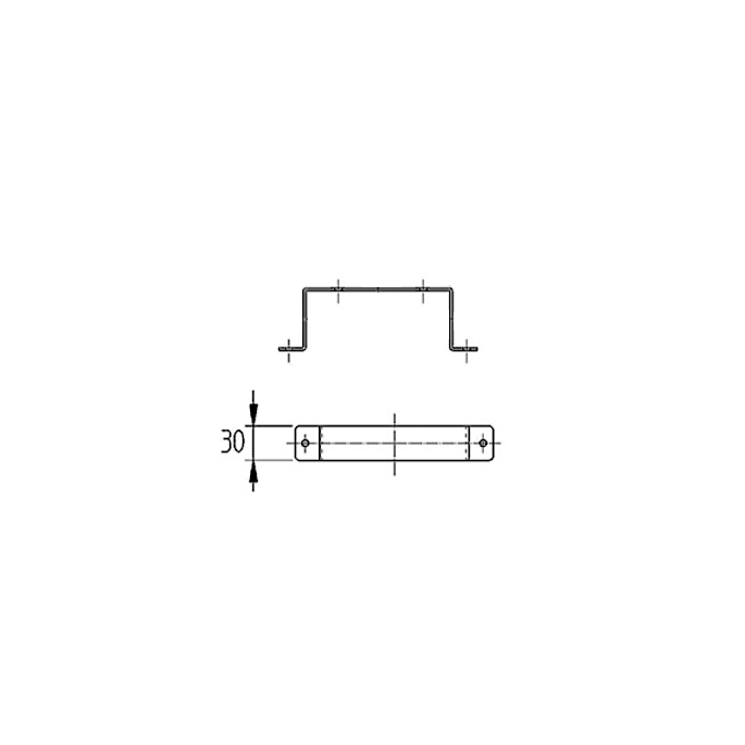 Bevestigingsbeugel | 220 x 80mm | staal