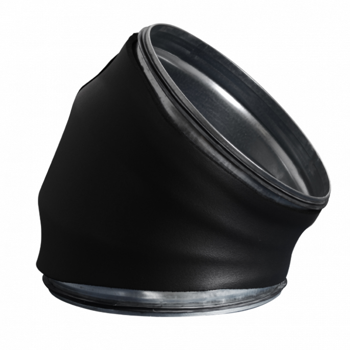 Bocht 45º | diameter 180 mm | geperst | SAFE | 13mm isolatie Bocht 45º | diameter 180 mm | geperst | SAFE | 13mm isolatie