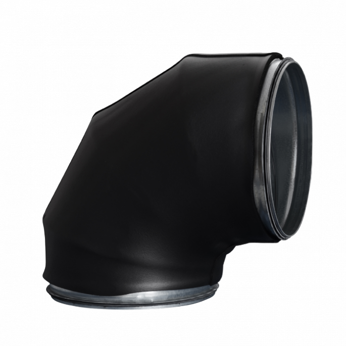 Bocht 90º | diameter 180 mm | geperst | SAFE | 13mm isolatie Bocht 90º | diameter 180 mm | geperst | SAFE | 13mm isolatie