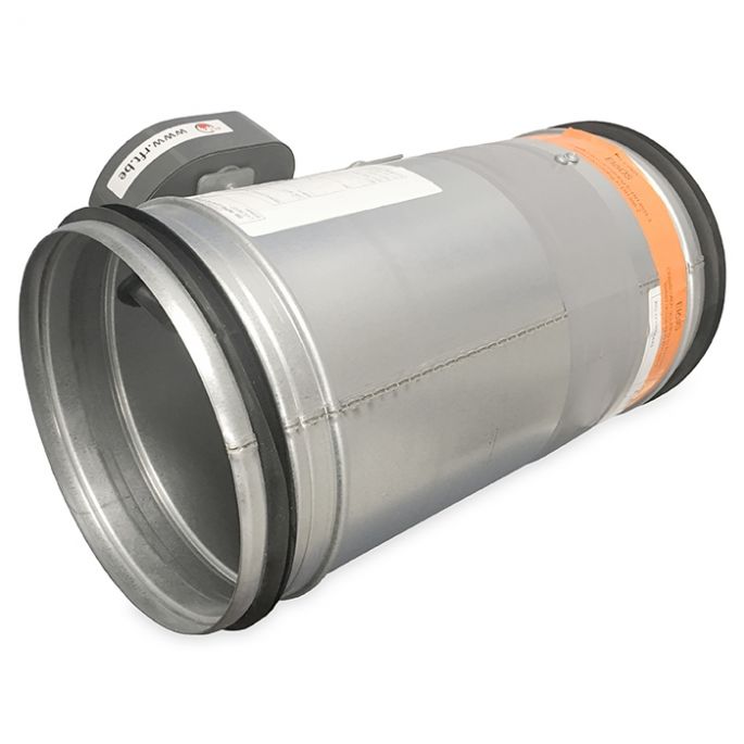 Brandklep Ø 200mm, handbediening met smeltlood bij 72°C + veer