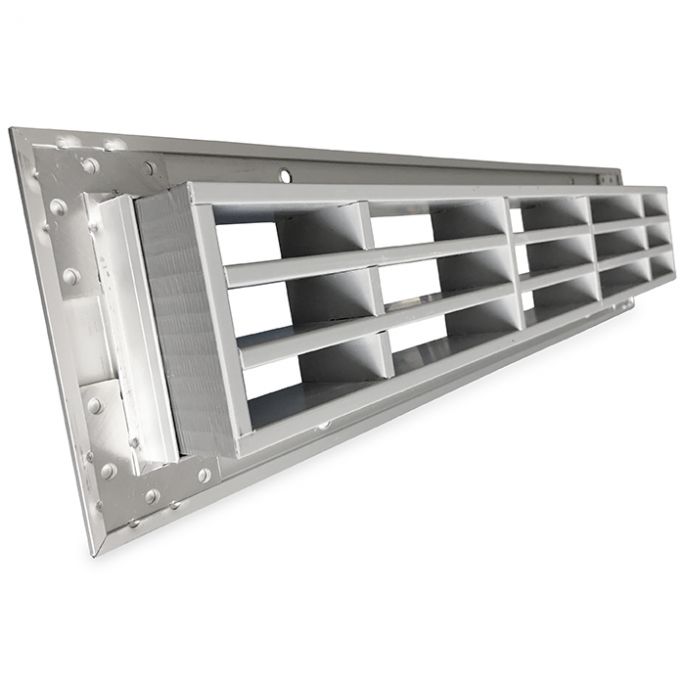 Brandwerend deurrooster 450 x 76mm (binnendeur toepassing) Brandwerend deurrooster 450 x 76mm (binnendeur toepassing)